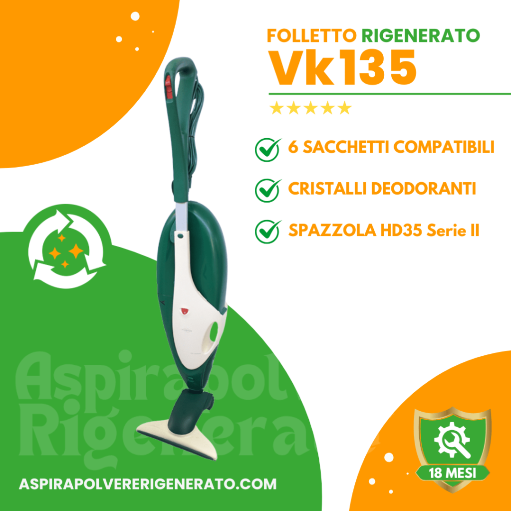 Folletto VK135 con HD35 (seconda serie), Sacchetti + Cristalli Deodoranti