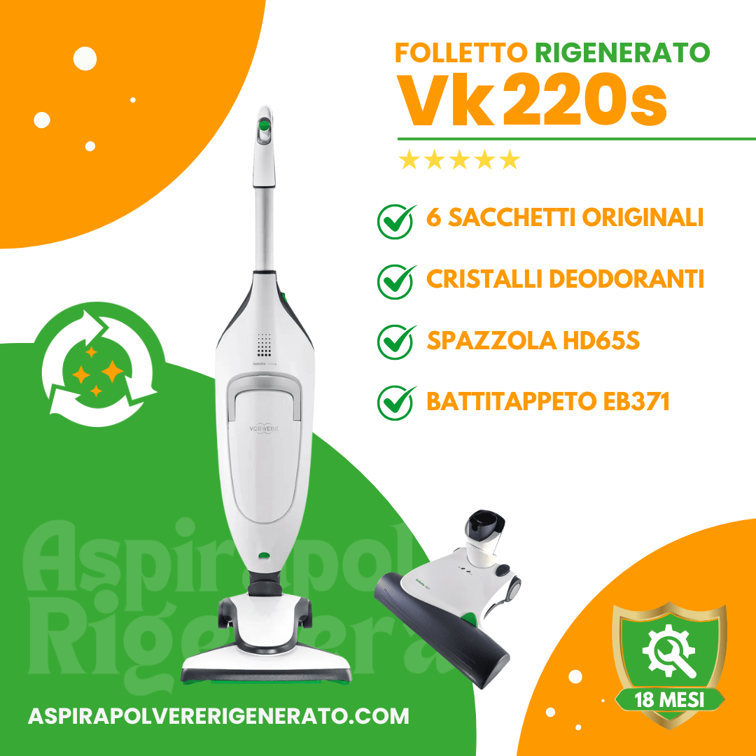 Folletto VK220s con Battitappeto EB371