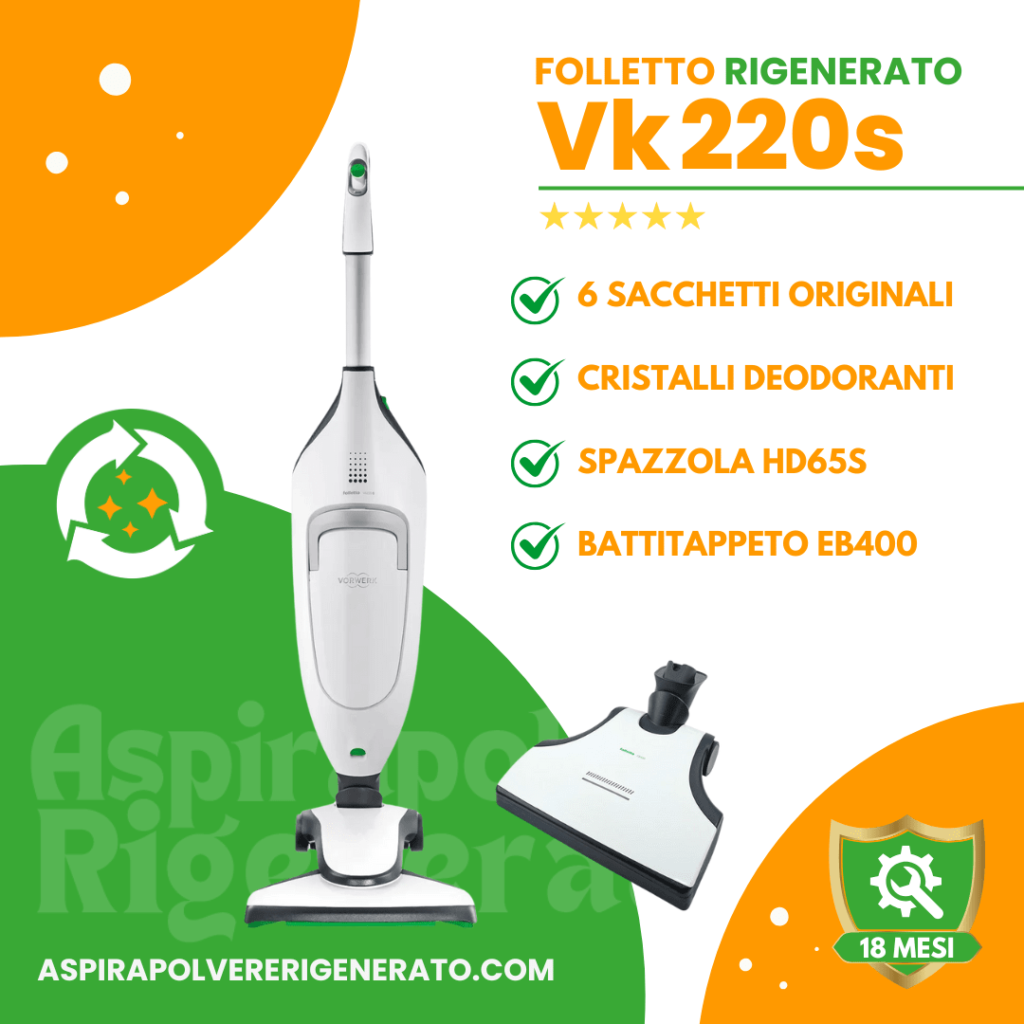 Folletto VK220s con Battitappeto EB400