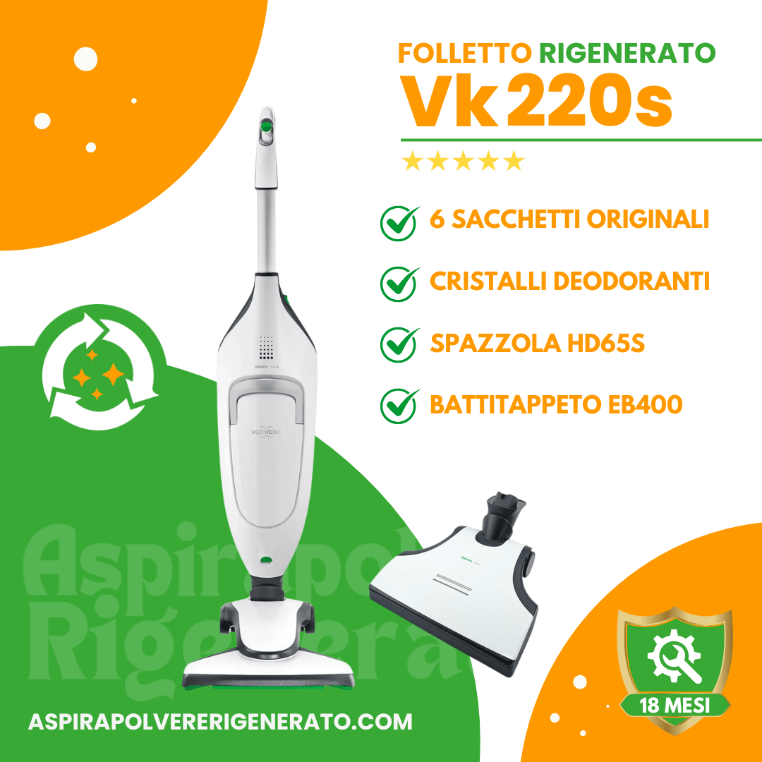 Folletto VK220s con Battitappeto EB400
